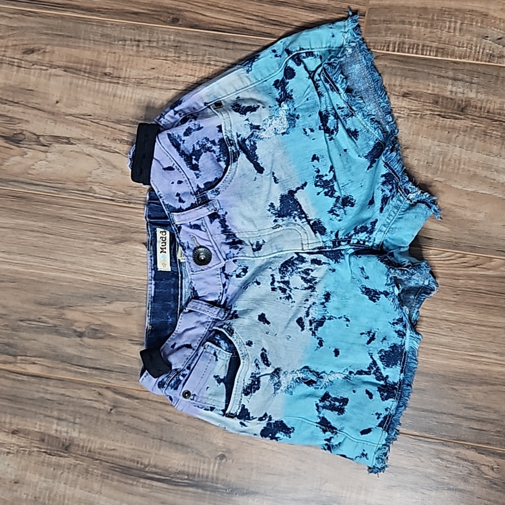 💕SALE Mudd Kids Tie Dye Jean Shorts 16